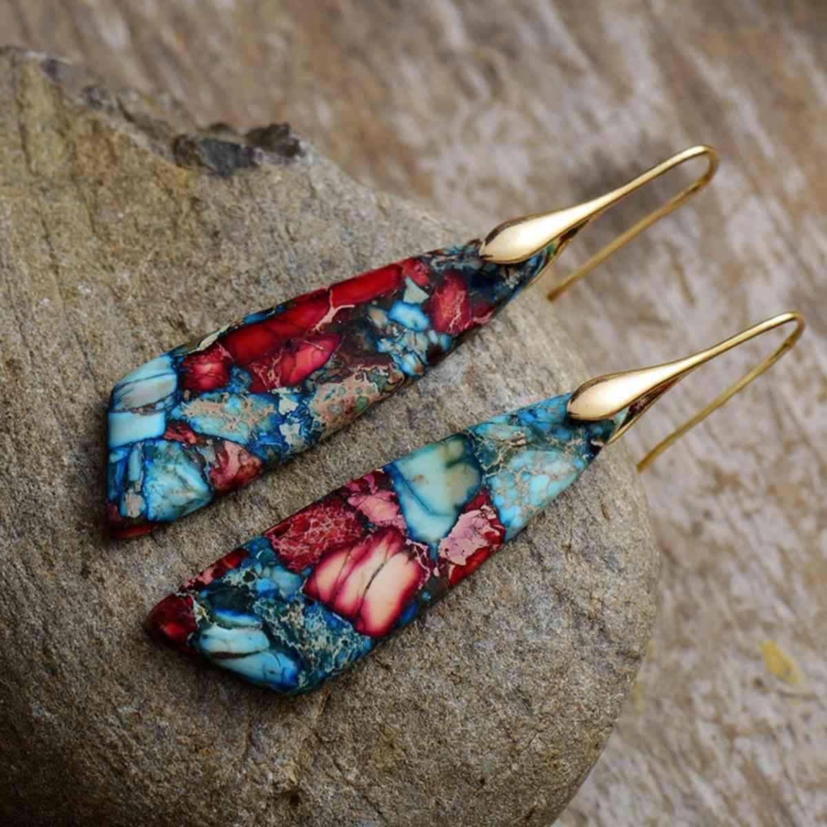 Pleasantly Created Geometric Dangle Earrings-MXSTUDIO.COM