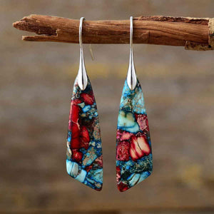 Pleasantly Created Geometric Dangle Earrings-MXSTUDIO.COM