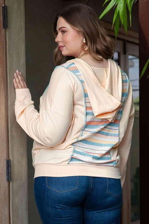 Plus Size Women's Long Sleeve Hoodie - MXSTUDIO.COM