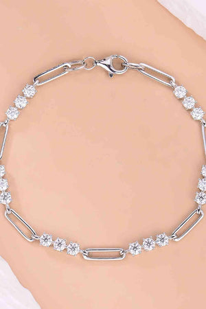 Polished Brilliance 1.8 Carat Moissanite Bracelet-MXSTUDIO.COM