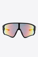 Polycarbonate Frame Aviator Shield Sunglasses - MXSTUDIO.COM