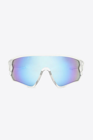 Polycarbonate Frame Aviator Shield Sunglasses - MXSTUDIO.COM