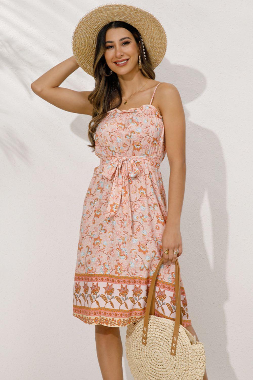 Positive Thoughts Midi Bohemian Sleeveless Dress - MXSTUDIO.COM