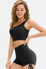 Power Fit Slim Fit Scoop Neck Sports Bra - MXSTUDIO.COM