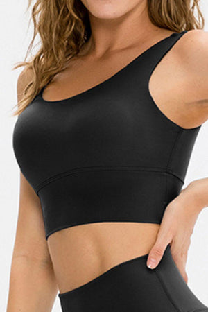 Power Fit Slim Fit Scoop Neck Sports Bra - MXSTUDIO.COM