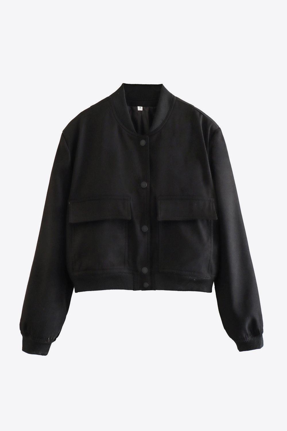 Practicality And Charm Buttoned Jacket With Pockets - MXSTUDIO.COM