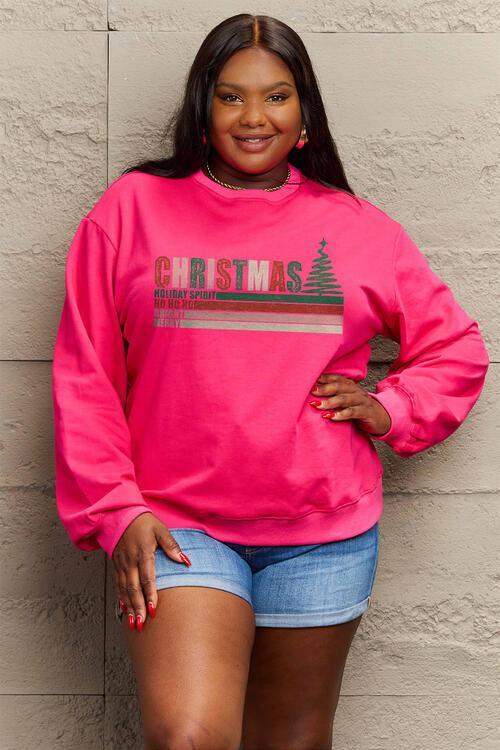 Precious Moments Plus Size Christmas Sweatshirt-MXSTUDIO.COM