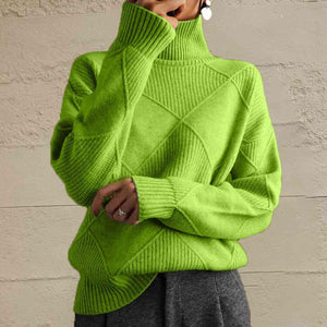 Prime Comfort Turtleneck Knit Sweater-MXSTUDIO.COM