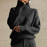 Prime Comfort Turtleneck Knit Sweater-MXSTUDIO.COM