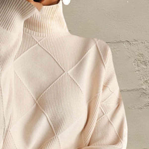 Prime Comfort Turtleneck Knit Sweater-MXSTUDIO.COM