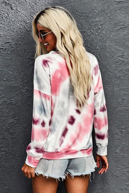 Project That Smile Tie Dye Long Sleeve T-Shirt - MXSTUDIO.COM