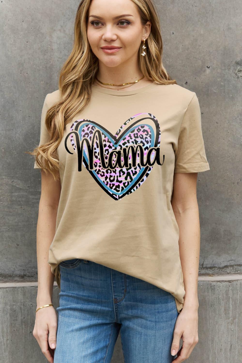 Proud Plus Size Cotton Mama Graphic Tee - MXSTUDIO.COM