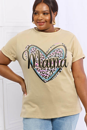 Proud Plus Size Cotton Mama Graphic Tee - MXSTUDIO.COM