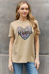 Proud Plus Size Cotton Mama Graphic Tee - MXSTUDIO.COM