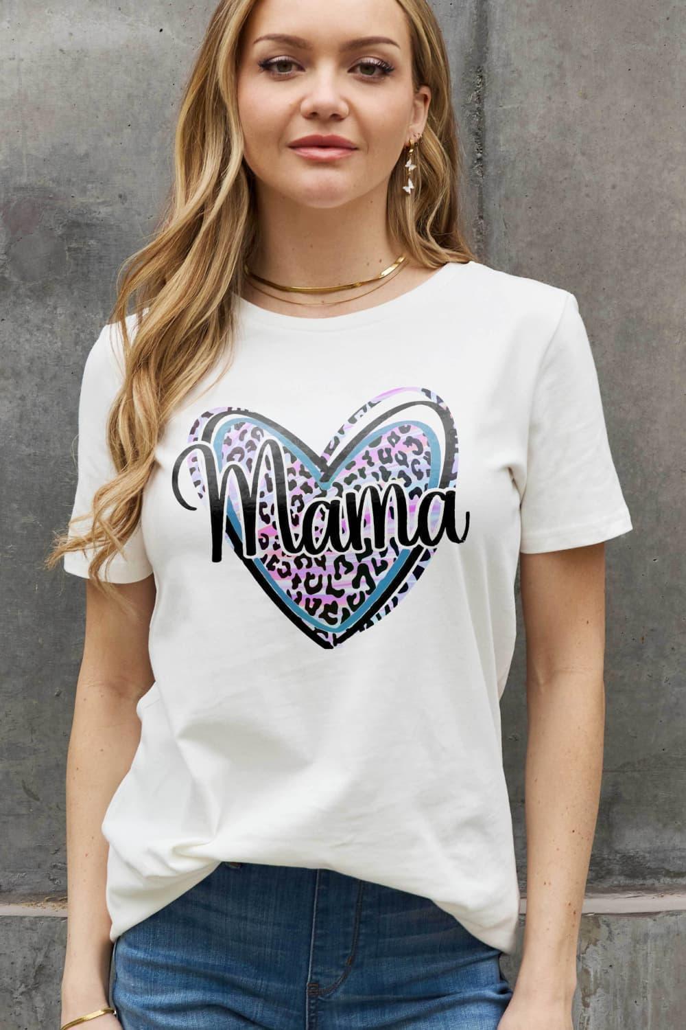 Proud Plus Size Cotton Mama Graphic Tee - MXSTUDIO.COM