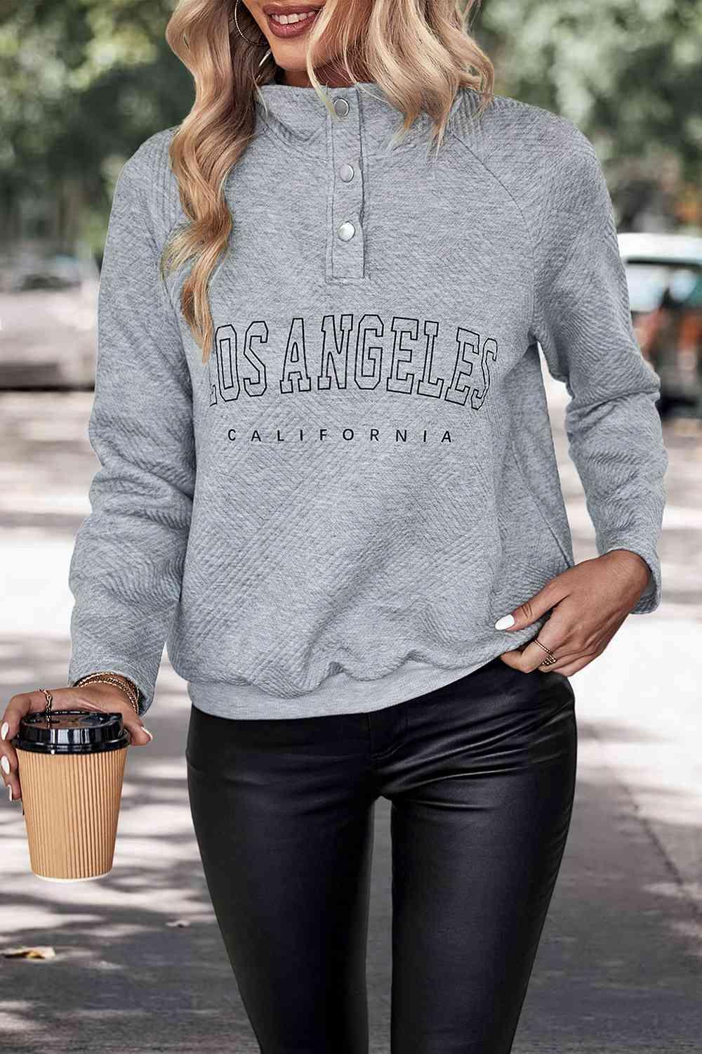 Quarter Snap Los Angeles California Sweatshirt-MXSTUDIO.COM