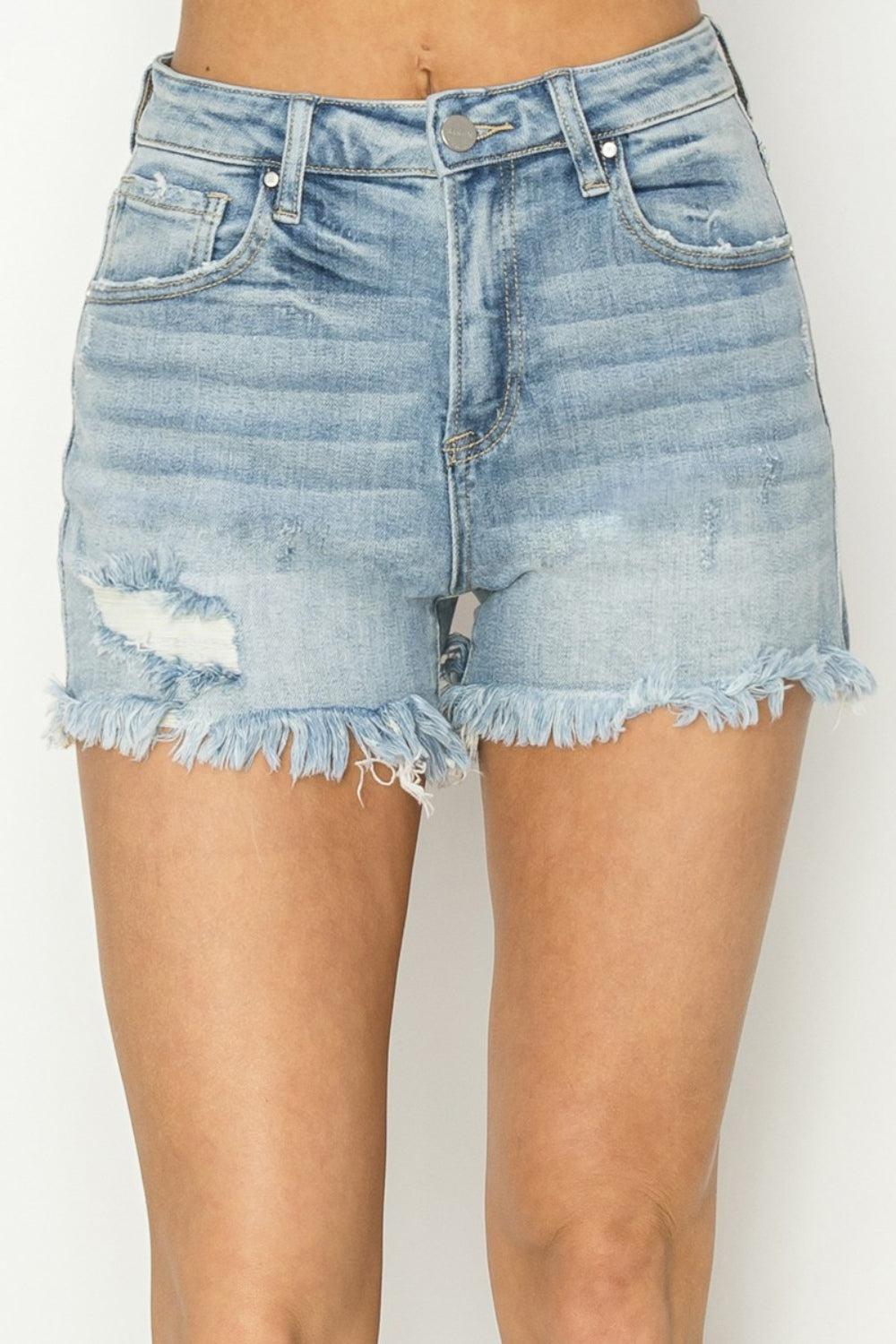 a close up of a person wearing shorts