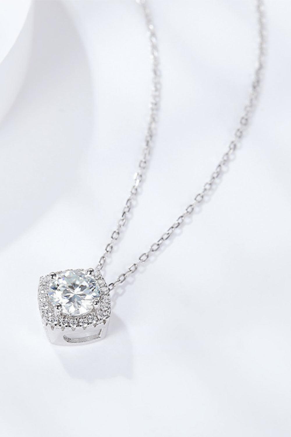 Radiancy 1 Carat Moissanite Necklace Womens - MXSTUDIO.COM