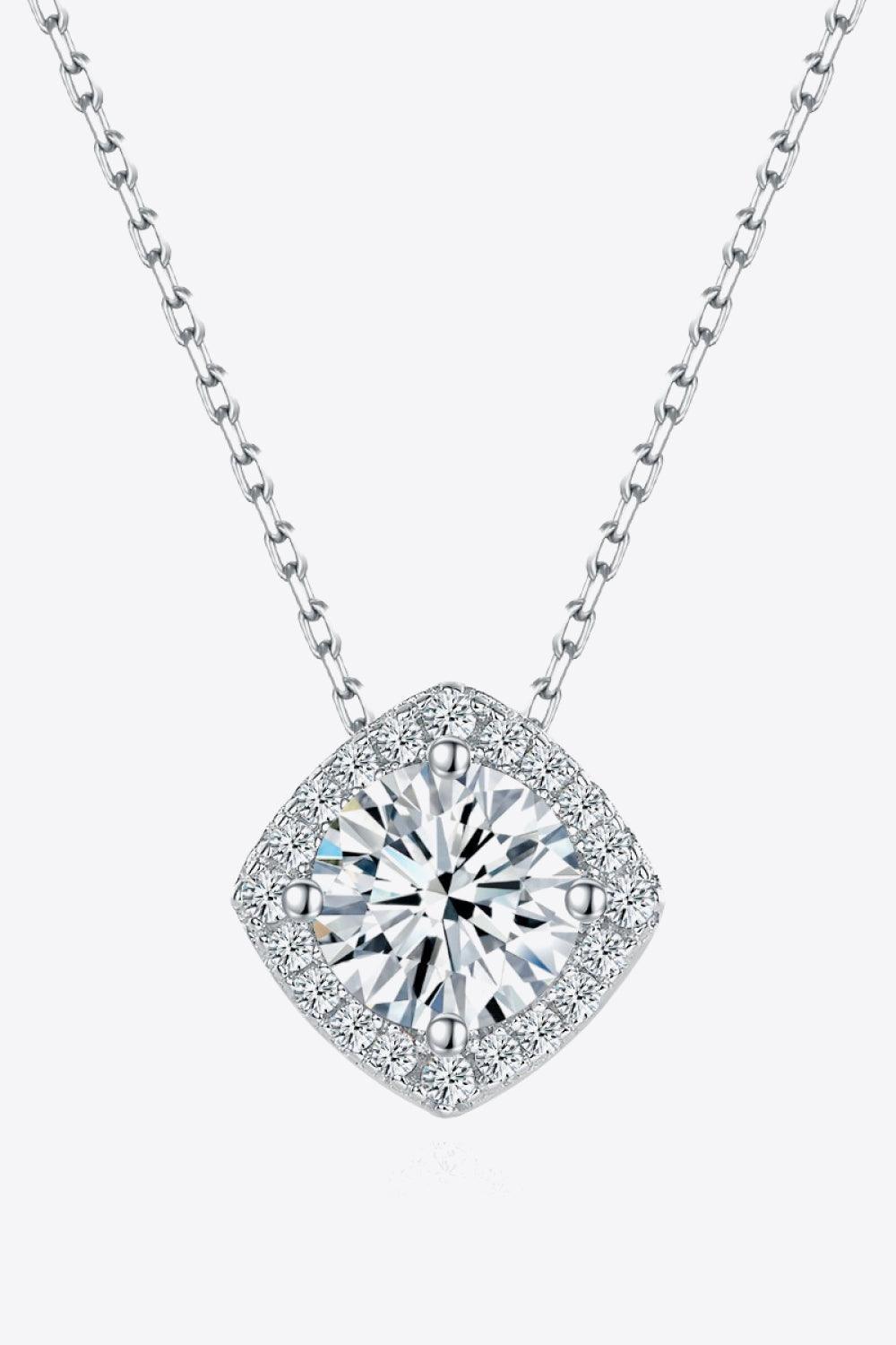 Radiancy 1 Carat Moissanite Necklace Womens - MXSTUDIO.COM