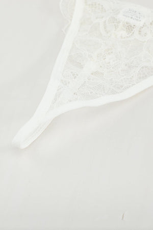 Radiant Glow White Lace Lingerie Set - MXSTUDIO.COM