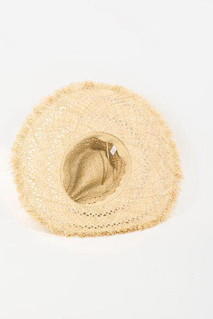 a straw hat on a white background