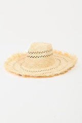 a straw hat on a white background