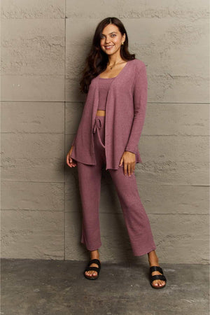 Relaxing Ensemble 3 Piece Women's Lounge Set - MXSTUDIO.COM