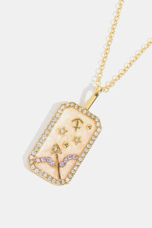 Rhinestone Accent14K Gold-Plated Constellation Necklace - MXSTUDIO.COM