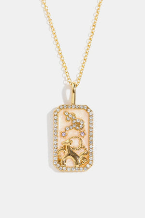 Rhinestone Accent14K Gold-Plated Constellation Necklace - MXSTUDIO.COM