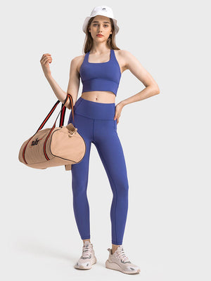 Run In Style Slim Fit Active Spandex Leggings - MXSTUDIO.COM