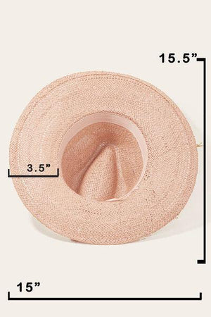 a picture of a hat with measurements