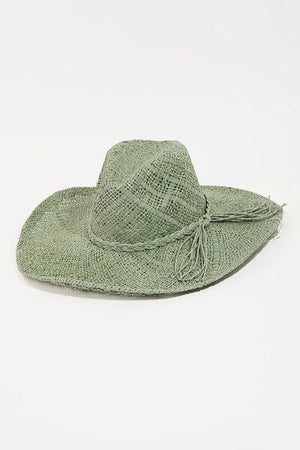 a green hat on a white background