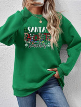 Santa's Favorite Teacher Graphic Christmas Sweatshirt-MXSTUDIO.COM