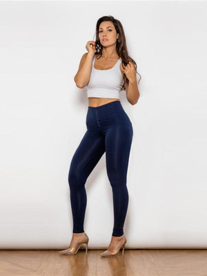 Sassy Zip Detail High Waist Leggings - MXSTUDIO.COM