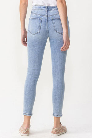 Saturday Feels High Rise Cropped Skinny Jeans - MXSTUDIO.COM