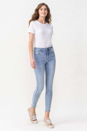 Saturday Feels High Rise Cropped Skinny Jeans - MXSTUDIO.COM