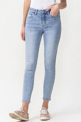 Saturday Feels High Rise Cropped Skinny Jeans - MXSTUDIO.COM