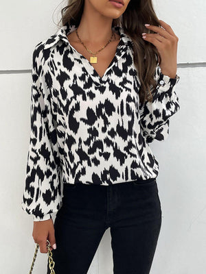 Savage Lantern Long Sleeve Blouse - MXSTUDIO.COM