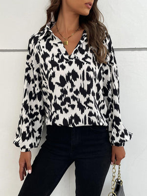 Savage Lantern Long Sleeve Blouse - MXSTUDIO.COM