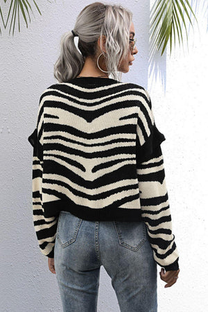 Savage Striped Cardigan - MXSTUDIO.COM