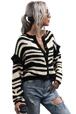 Savage Striped Cardigan - MXSTUDIO.COM