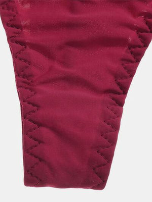a close up of a pair of red pants
