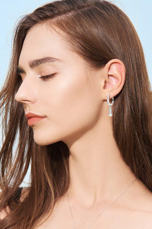 Self-Recognition 1.8 Carat Moissanite Drop Earrings - MXSTUDIO.COM