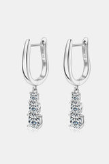 Self-Recognition 1.8 Carat Moissanite Drop Earrings - MXSTUDIO.COM