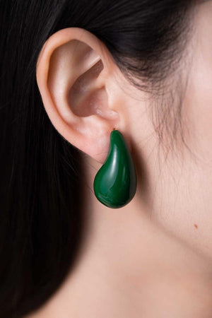 Seriously Chic Big Size Water Drop Brass Earrings - MXSTUDIO.COM