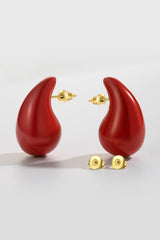 Seriously Chic Big Size Water Drop Brass Earrings - MXSTUDIO.COM