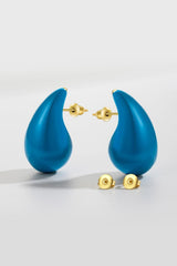 Seriously Chic Big Size Water Drop Brass Earrings - MXSTUDIO.COM