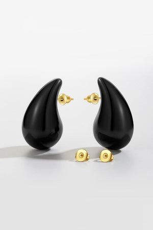 Seriously Chic Big Size Water Drop Brass Earrings - MXSTUDIO.COM