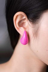 Seriously Chic Big Size Water Drop Brass Earrings - MXSTUDIO.COM