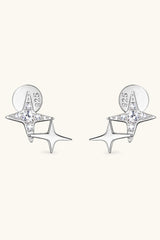 Shining Allure Star Shape Moissanite Earrings - MXSTUDIO.COM